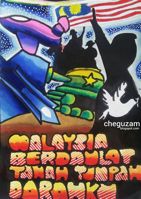 Contoh lukisan poster kemerdekaan  2020年国庆日主题 logo tema hari kebangsaan 2020 malaysia prihatin youtube